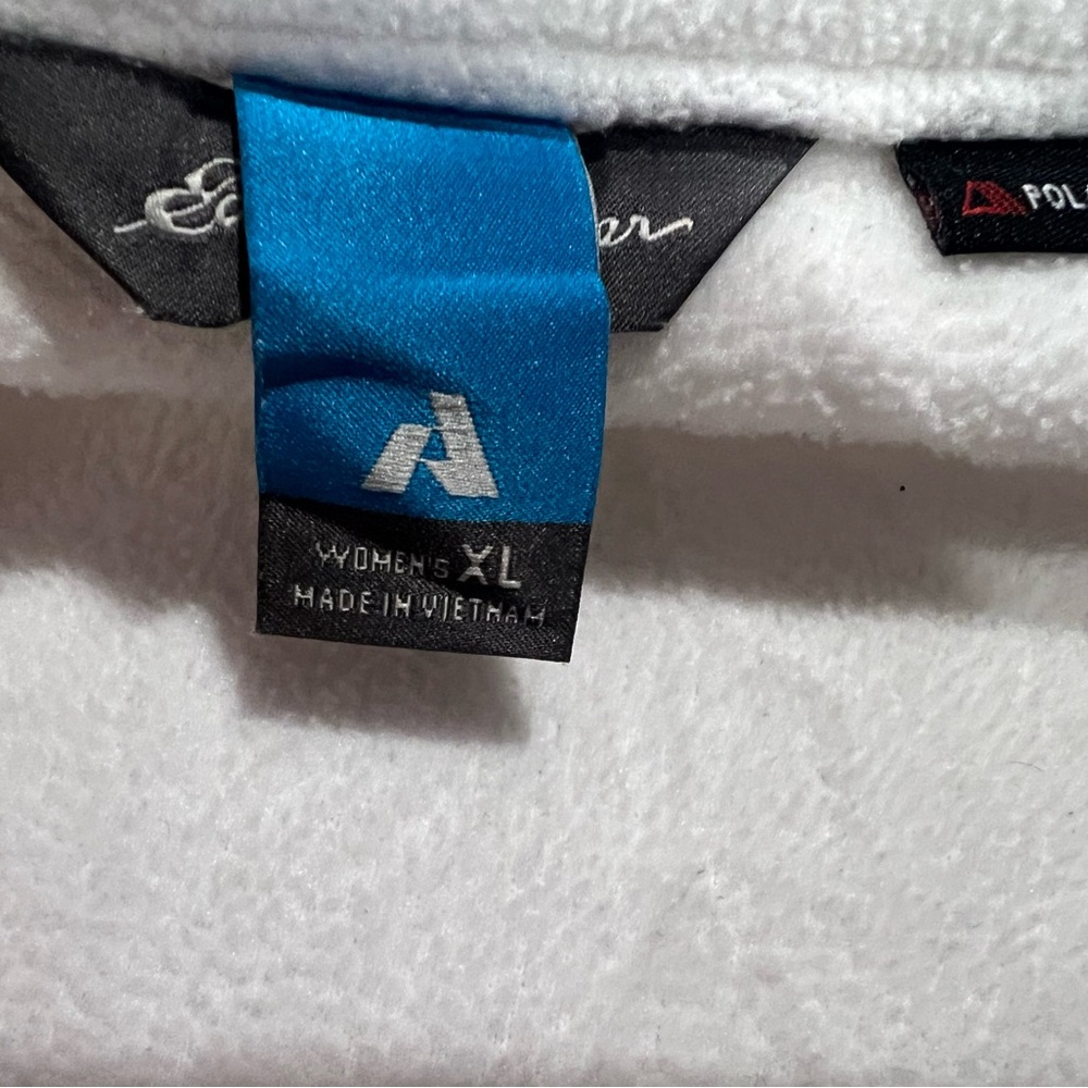 Eddie Bauer Off-White Quarter-Zip Polar-tec; FIRSTASEND Sweatshirt - Picture 5 of 7